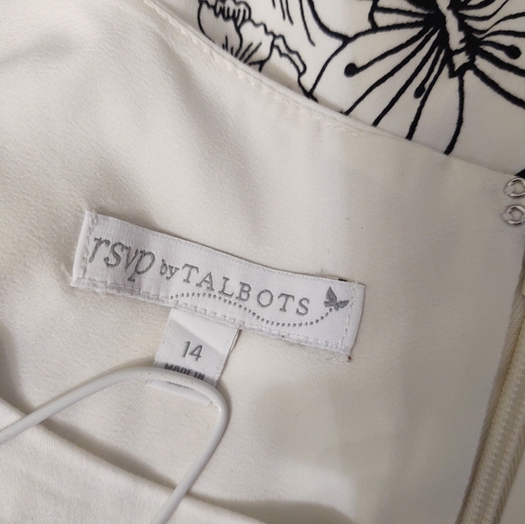 Talbot's Summer Butterfly Dress, 14.   Firm on $28. - Picture 8 of 9